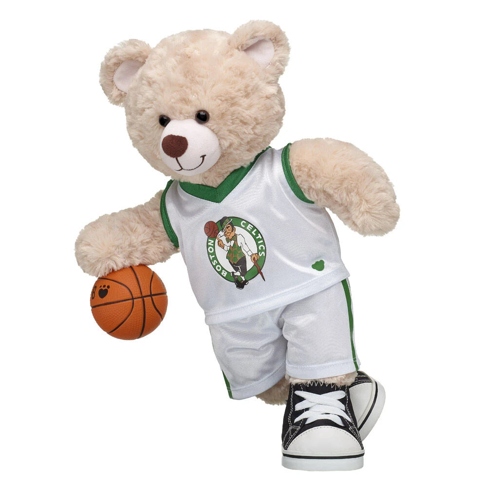 Boston Celtics Basketball Teddy Bear Gift Set | Build-A-Bear® - US 3083