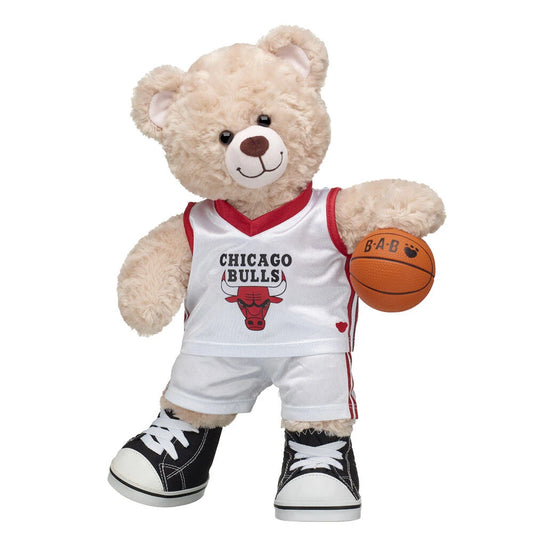 Chicago Bulls Happy Hugs Teddy Bear Basketball Gift Set | Build-A-Bear® - US 0598