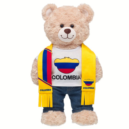 Colombia Scarf &amp; T-Shirt Set | Build-A-Bear - US 6444