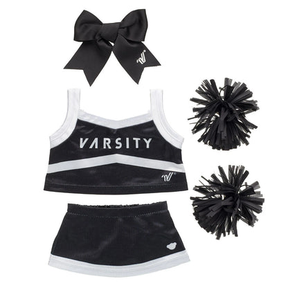 Online-Only Pastel Swirl Kitty Black Cheer Uniform Set | Build-A-Bear® - US 6421