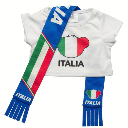 Italy Scarf &amp; T-Shirt Set | Build-A-Bear - US 4848