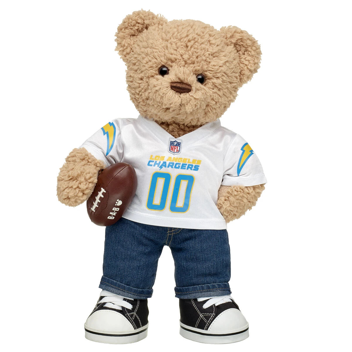 Timeless Teddy Football Los Angeles Chargers Gift Set | Build-A-Bear® - US 6390