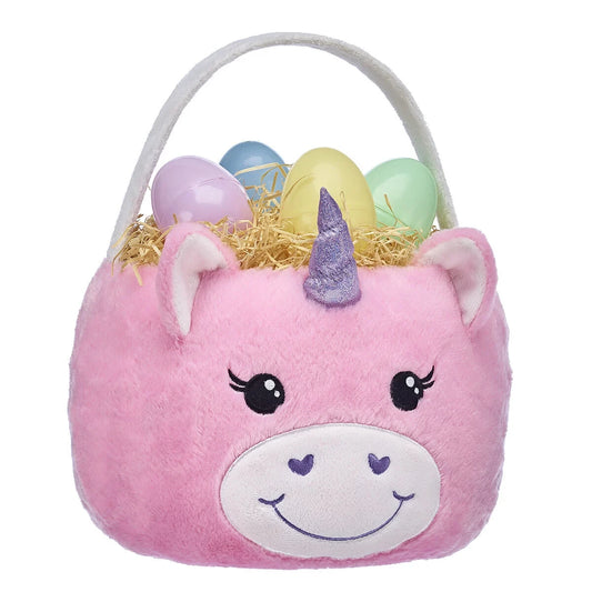 Pink Unicorn Basket for Stuffed Animals | Build-A-Bear® - US 8899