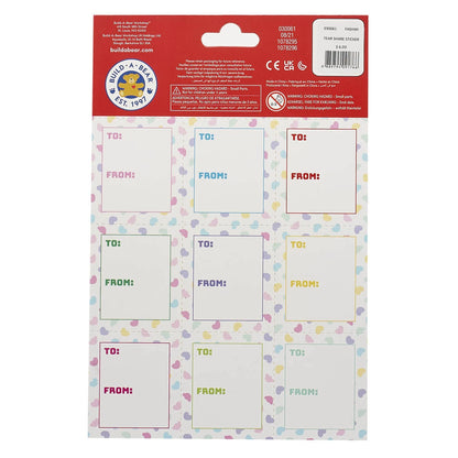 Valentine's Day Tear &amp; Share Sticker Set | Build-A-Bear® - US 9699