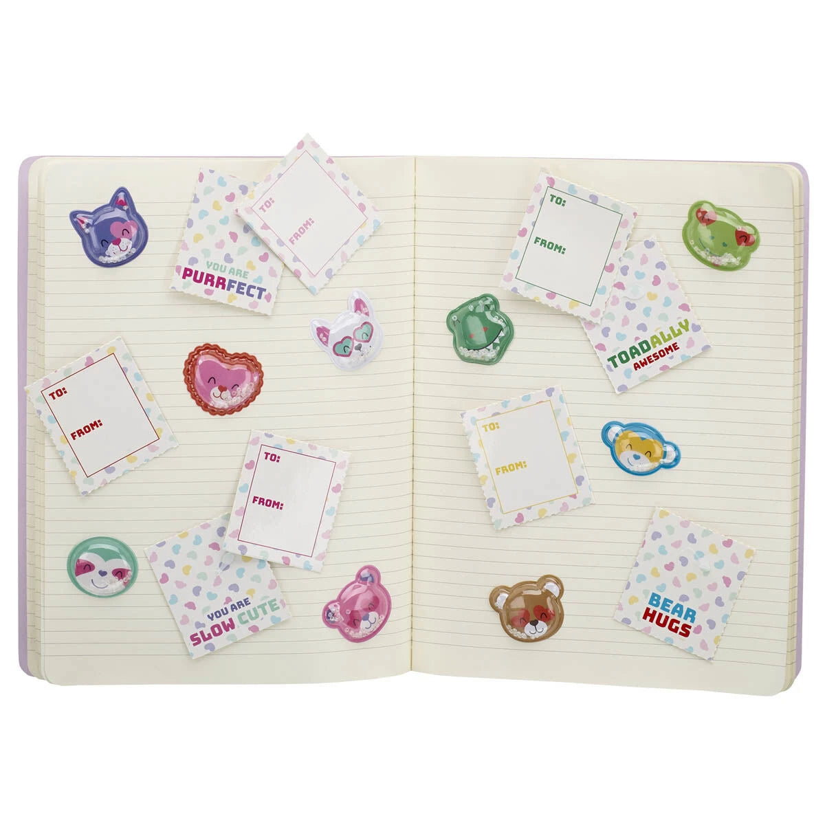 Valentine's Day Tear &amp; Share Sticker Set | Build-A-Bear® - US 9699