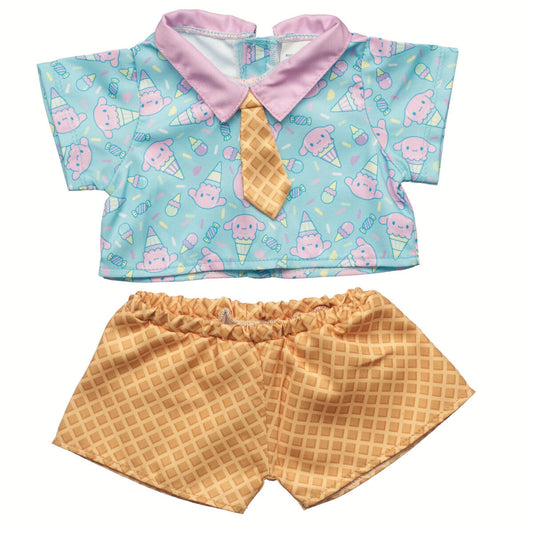 Sanrio Hello Kitty &amp; Friends Bubblegum Ice Cream Cinnamoroll Outfit | Build-A-Bear - US 8556