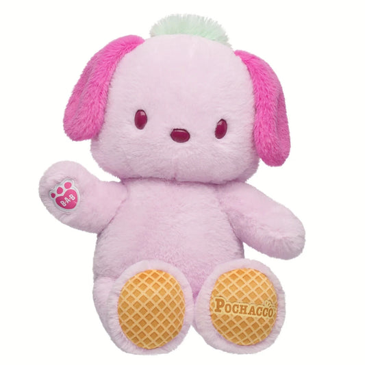 Sanrio Hello Kitty &amp; Friends Strawberry Ice Cream Pochacco Plush | Build-A-Bear - US 6301