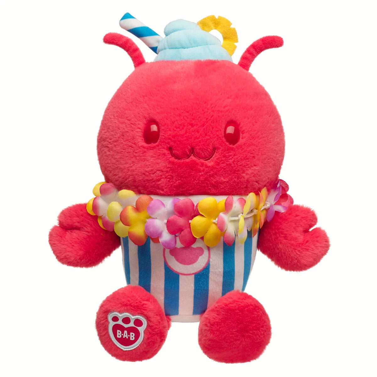 Fruit Punch Lobster Slushie Plushie w/ Lei Necklace | BAB - US 8818