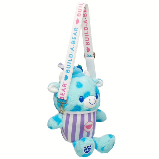 Blue Raspberry Cow Slushie Plushie w/ Carrying Strap | BAB - US 2063