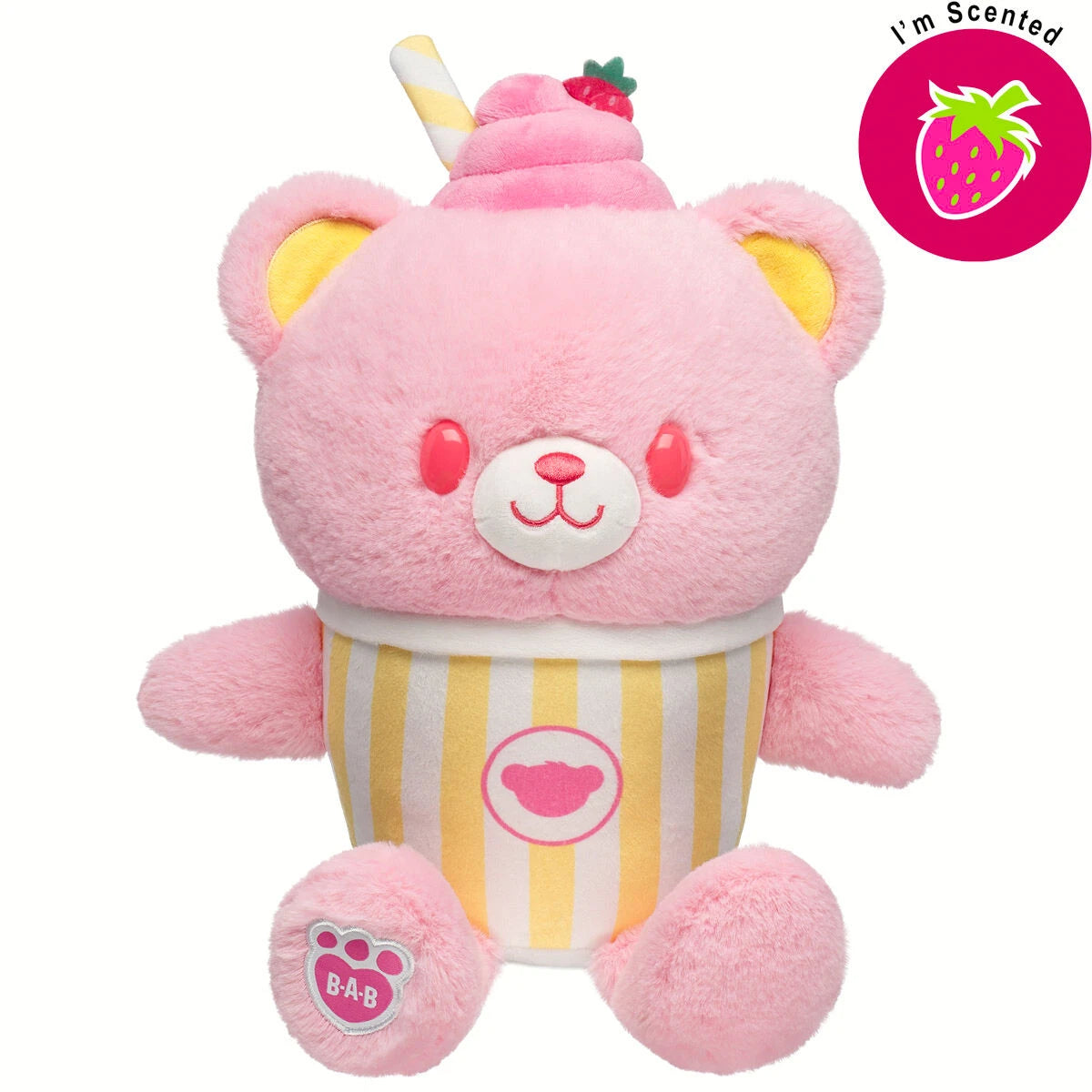 Strawberry Lemonade Bear Slushie Plushie Scented | BAB - US 1339