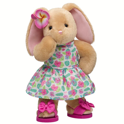 Pawlette Bunny Plush Tropical Gift Set | Build-A-Bear - US 9924