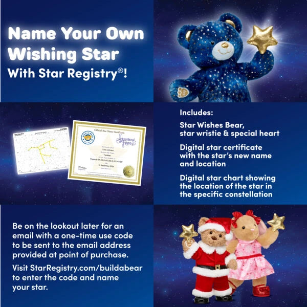 Star Wishes Teddy Bear | Build-A-Bear® - US 8560