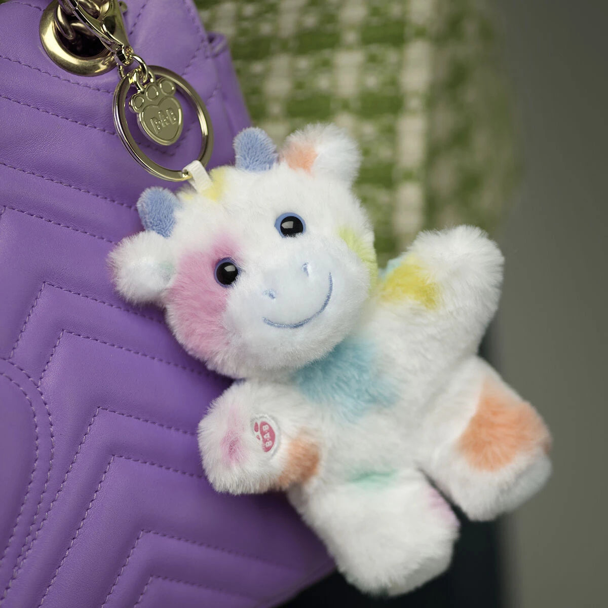 Colorful Splatter Cow Plush Bag Charm | Build-A-Bear - US 4768