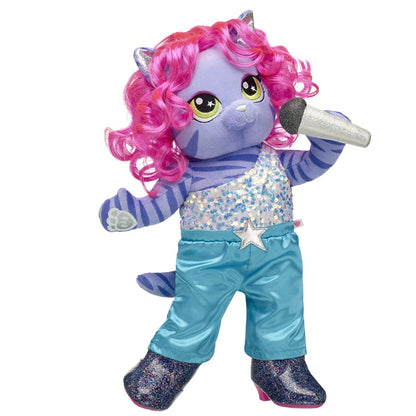 Honey Girls Teegan Tiger Pink Hair Plush Toy Gift Set - US 0106