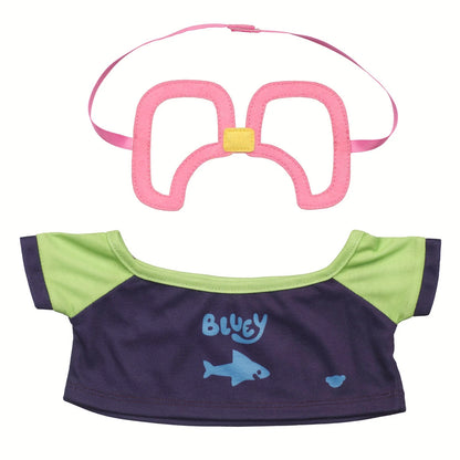 Bluey Plush w/ Swim Shirt &amp; Goggle Set | Build-A-Bear - US 5351