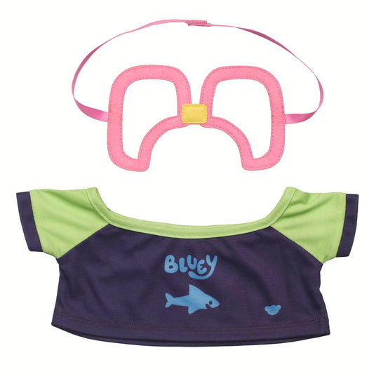 Bluey Swim Shirt &amp; Goggle Set | Build-A-Bear - US 0086