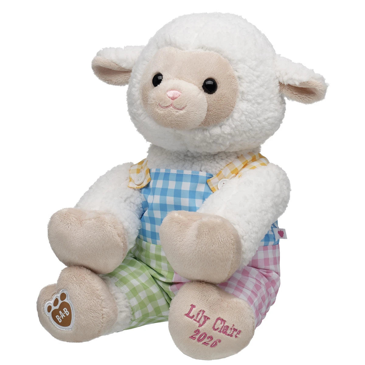 Embroidered Lamb Stuffed Animal Spring Gift Set Easter BAB - US 7437