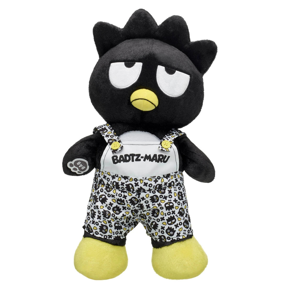 Sanrio® Hello Kitty® and Friends Badtz-maru™ Plush with Overalls| Build-A-Bear® - US 8826