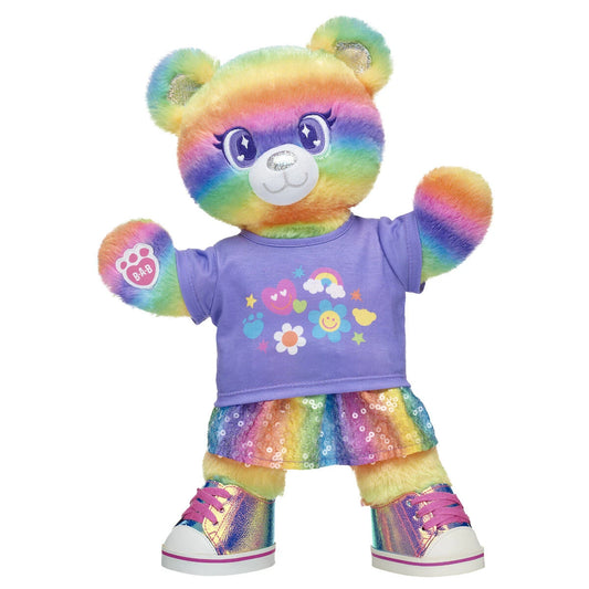 Rainbow Stripes Teddy Bear Skirt Gift Set | Build-A-Bear - US 6661