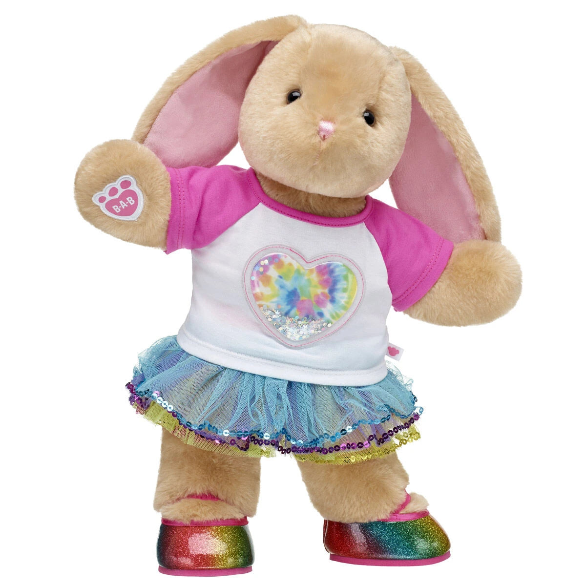 Pawlette™ Bunny Plush Rainbow Sequin Tutu | Build-A-Bear - US 3001