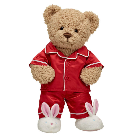 Timeless Teddy Bear Red Satin Pajama Gift Set| Build-A-Bear® - US 3277