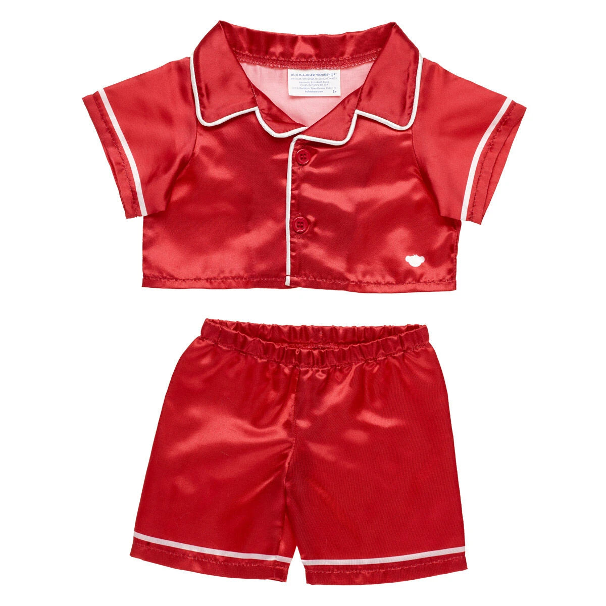 Timeless Teddy Bear Red Satin Pajama Gift Set| Build-A-Bear® - US 8440