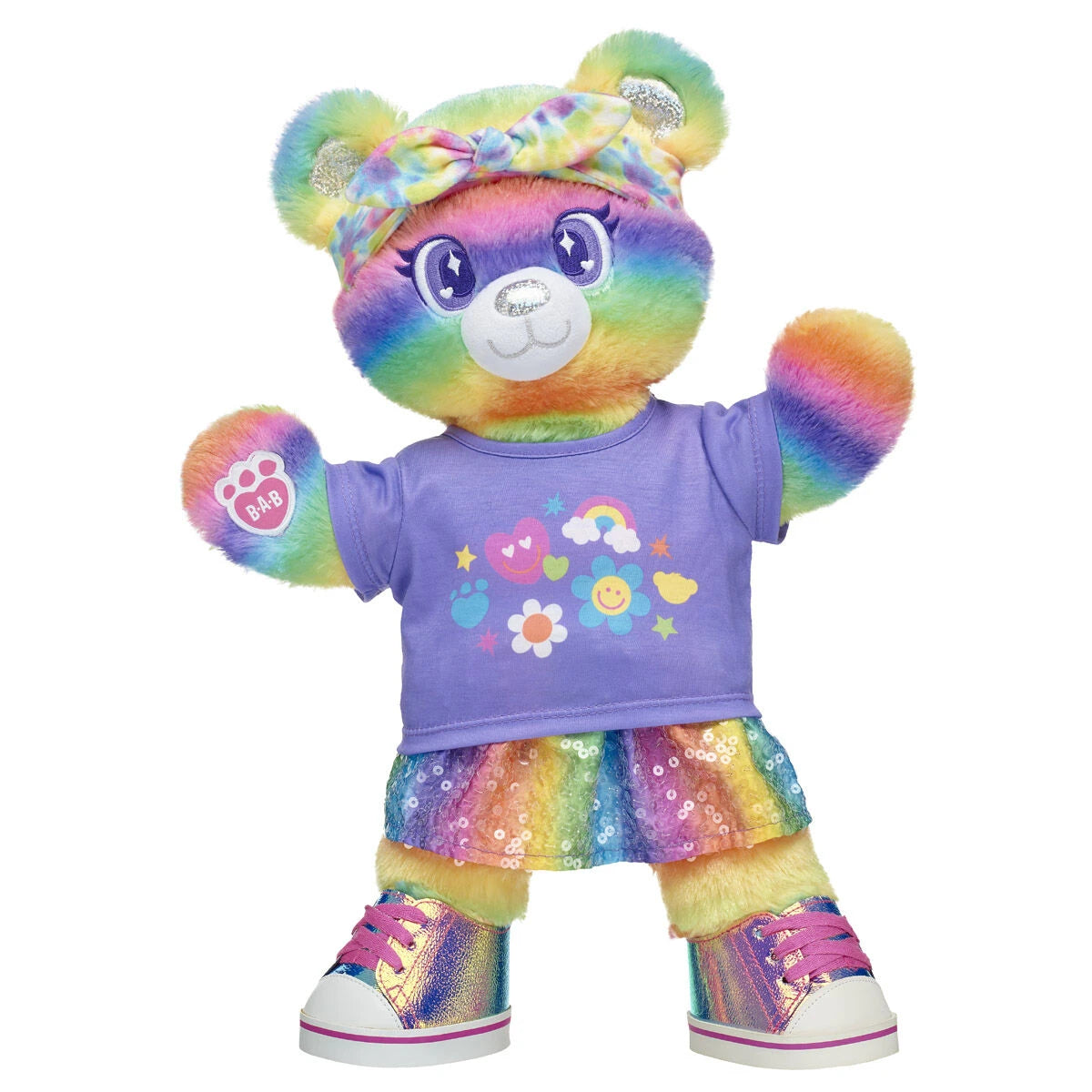 Rainbow Stripes Teddy Bear Gift Set | Build-A-Bear - US 4918