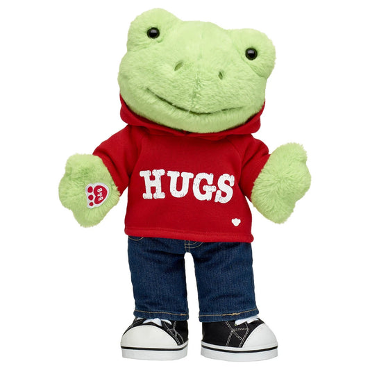 Spring Green Frog Stuffed Animal Hugs Gift Set | Build-A-Bear® - US 8270