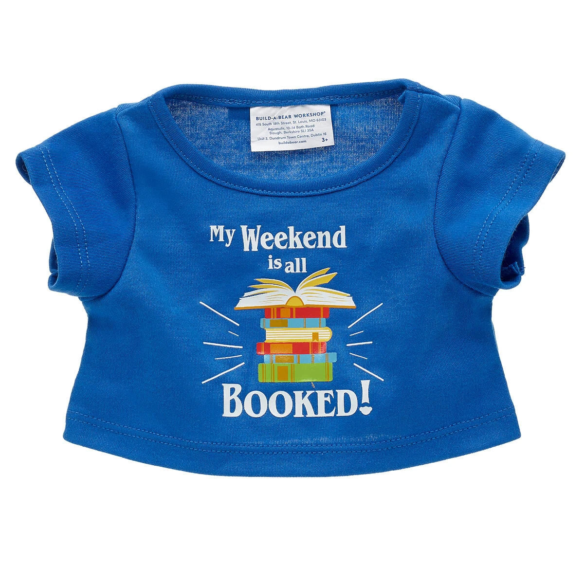 My Weekend Is All Booked T-Shirt for Stuffed Animals | Build-A-Bear® - US 5940