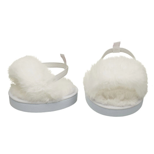 White Fuzzy Slippers for Plush Toys | Build-A-Bear® - US 5609