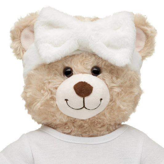 White Plush Bow Headwrap for Plush Toys | Build-A-Bear® - US 9385