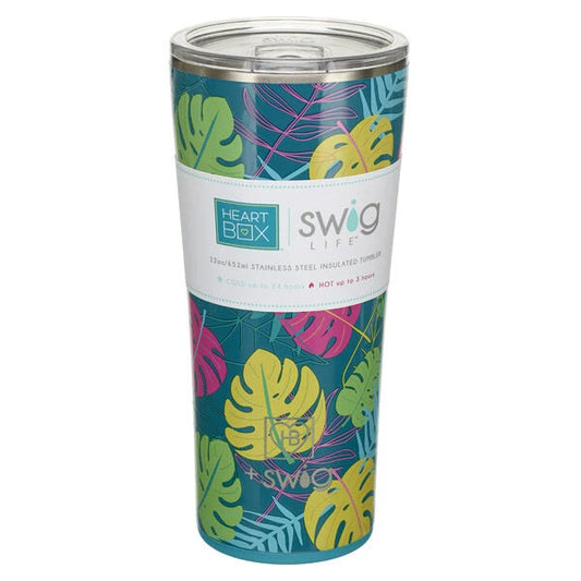 22 oz. Swig Life Palm Leaf Insulated Tumbler | Build-A-Bear® - US 6145