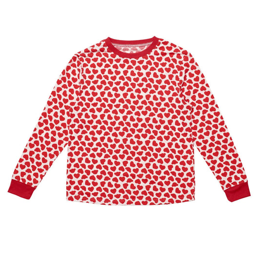Build-A-Bear Pajama Shop™ Red Hearts PJ Top - Adult - US 8191