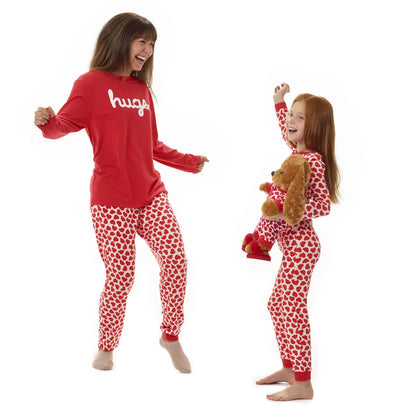 Build-A-Bear Pajama Shop™ Red Hearts PJ Pants - Adult - US 3326