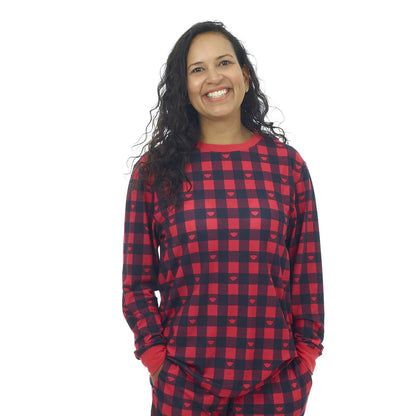 Build-A-Bear Pajama Shop™ Buffalo Check Top - Adult - US 0788