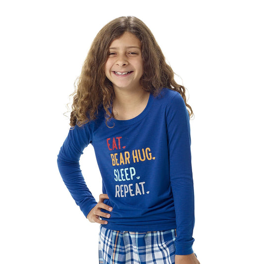 Build-A-Bear Pajama Shop™ Eat Sleep Repeat Top - Toddler &amp; Youth - US 7825
