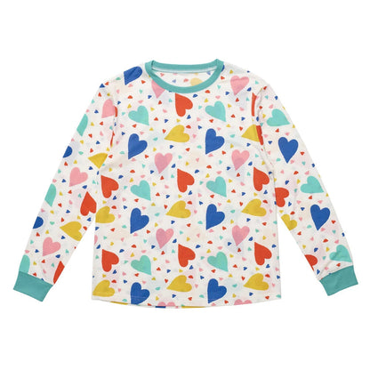 Build-A-Bear Pajama Shop™ Colorful Hearts PJ Top - Adult - US 4752