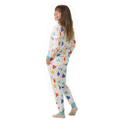 Build-A-Bear Pajama Shop™ Colorful Hearts PJ Top - Adult - US 7422