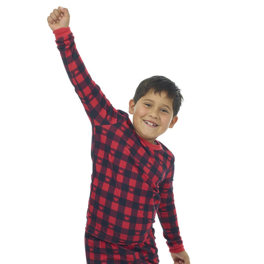 Build-A-Bear Pajama Shop™ Buffalo Check Top - Toddler &amp; Youth - US 6420