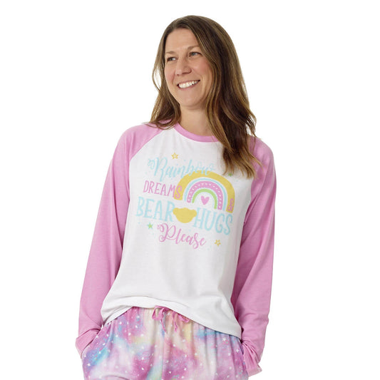 Build-A-Bear Pajama Shop™ Rainbow Dreams &amp; Bear Hugs Please PJ Top - Adult - US 1791