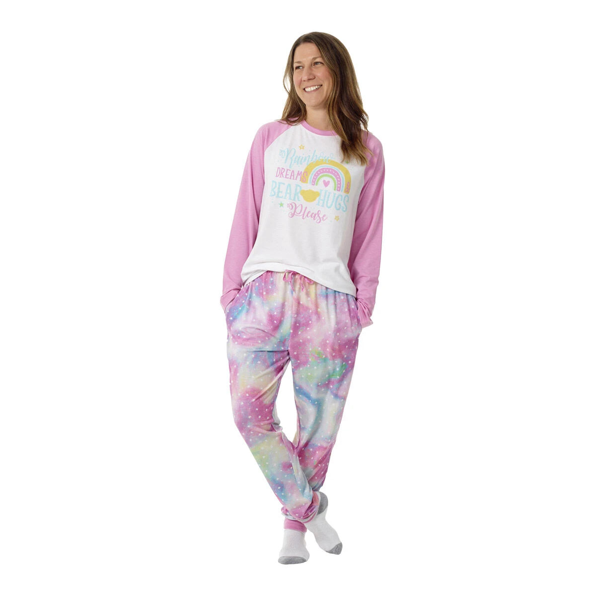 Build-A-Bear Pajama Shop™ Rainbow Dreams &amp; Bear Hugs Please PJ Top - Adult - US 4617