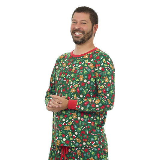 Build-A-Bear Pajama Shop™ Holiday Print Top - Adult - US 7056