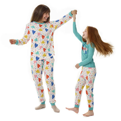 Build-A-Bear Pajama Shop™ Colorful Hearts PJ Pants - Adult - US 8554