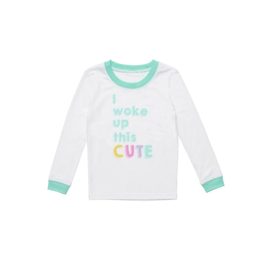 Build-A-Bear Pajama Shop™ "I Woke Up This Cute" PJ Top - Toddler and Youth - US 9248