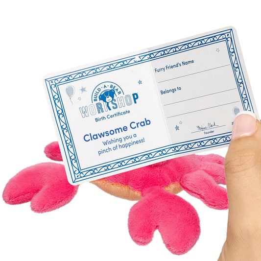 Build-A-Bear Mini Beans Clawsome Crab Stuffed Animal | BAB - US 9273