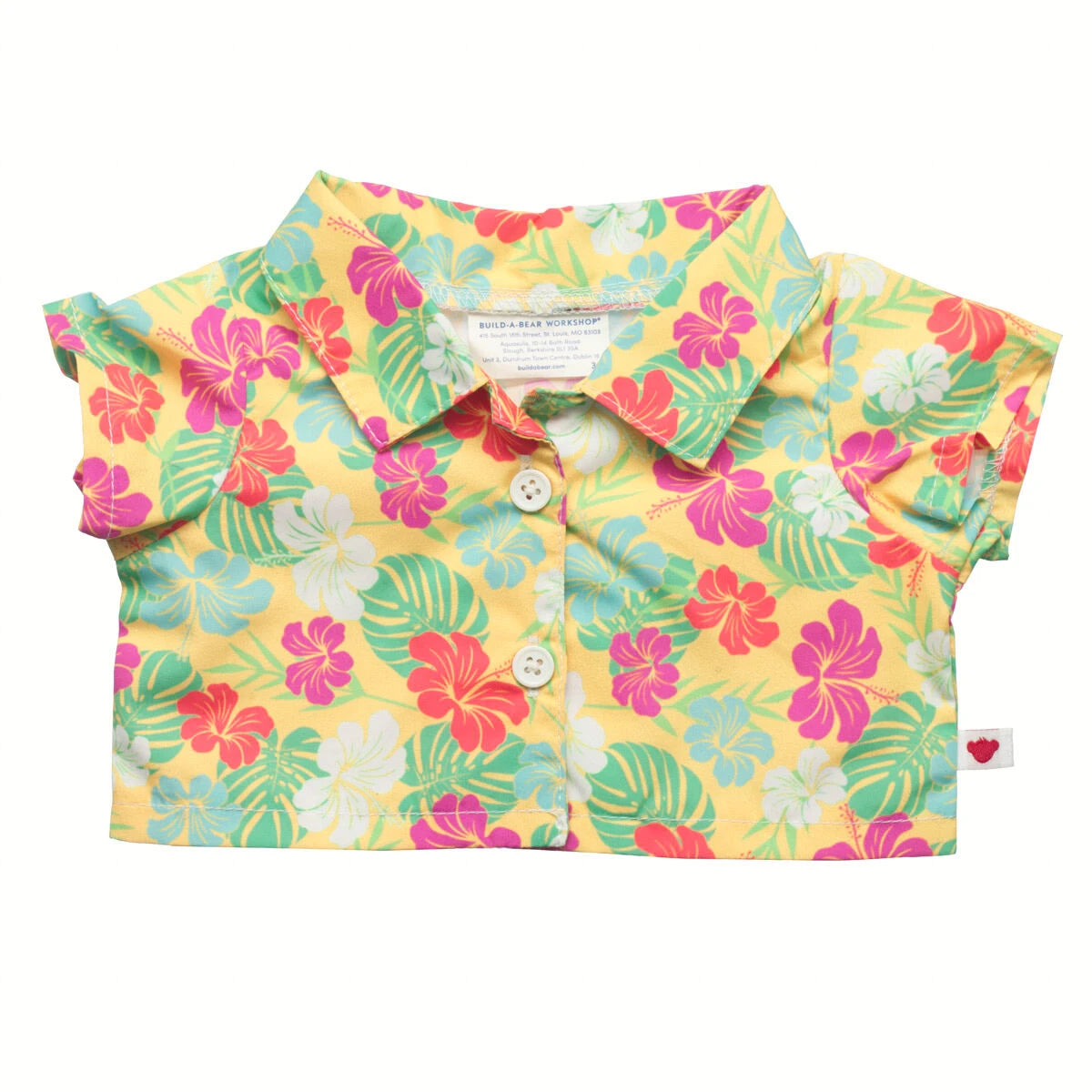 Tropical Flower Print Shirt | Build-A-Bear - US 5765
