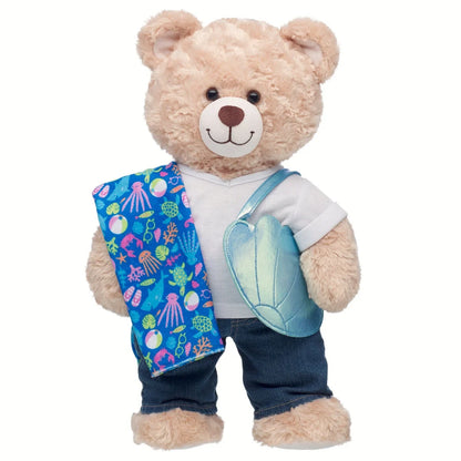 Seashell Tote &amp; Beach Towel Set | Build-A-Bear - US 4527