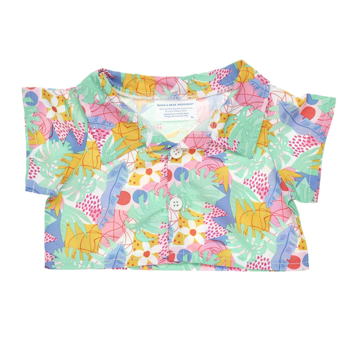 Tropical Button Down Shirt for Plush Toys | Build-A-Bear® - US 7359