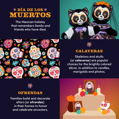 Día de los Muertos Cat Stuffed Animal | Build-A-Bear® - US 1052