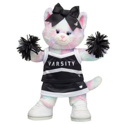 Online-Only Pastel Swirl Kitty Black Cheer Uniform Set | Build-A-Bear® - US 6421